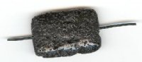 1 31x21x9mm Lava Stone Flat Rectangle